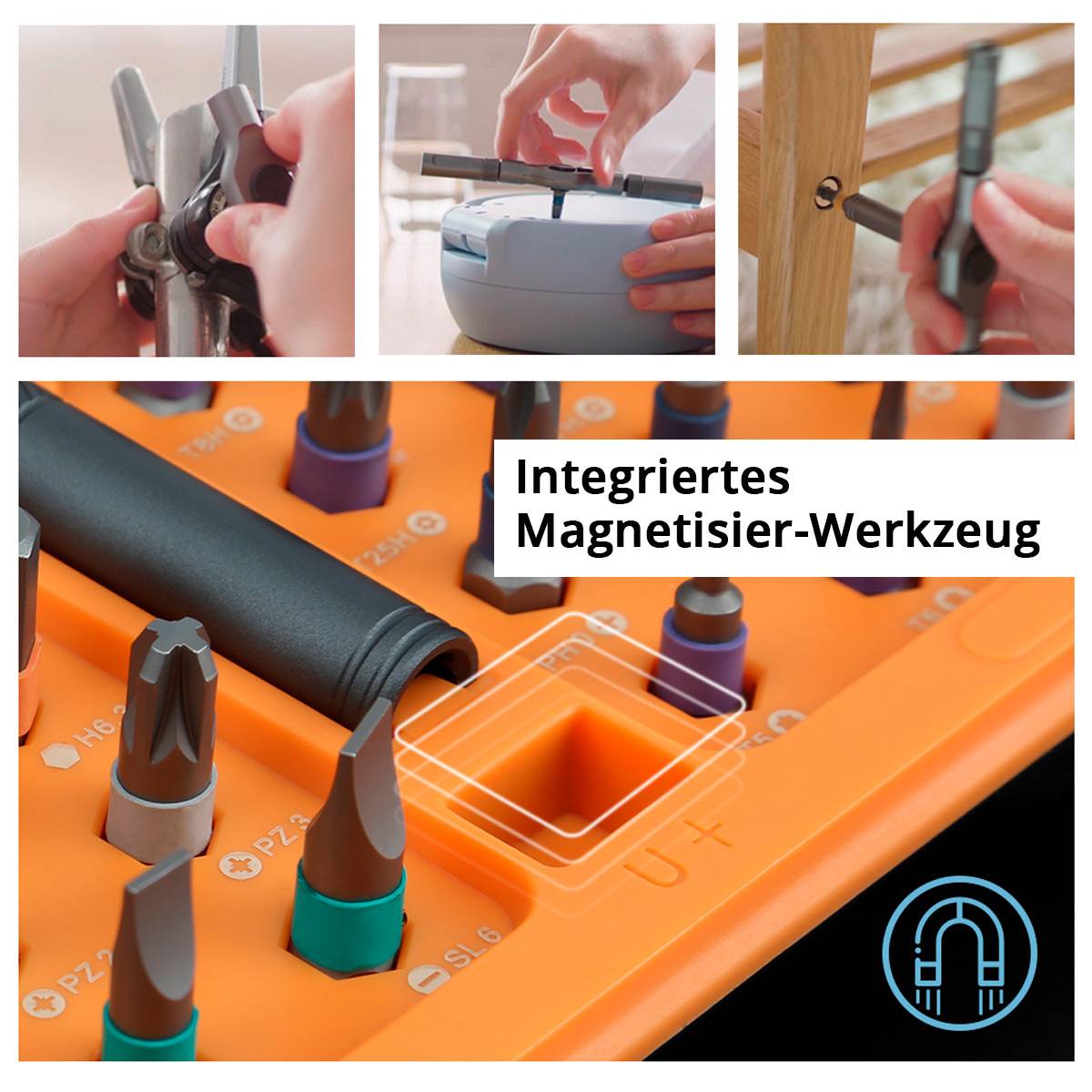 STAHLWERK Ratschen-Schraubendreher-Bit-Set RBS-42 ST 42-teilig Ratsche