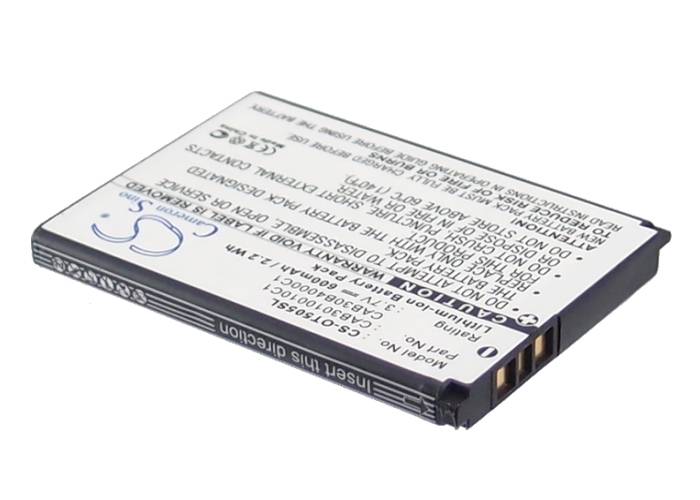 Ersatzakku - CS-OT505SL - Vodafone 331 / Alcatel OT-109 - 3,7 Volt 600mAh Li-Ion