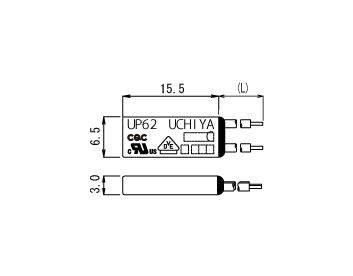 UCHIYA - TUP62-80 - Temperaturschalter 80°C 2,5A