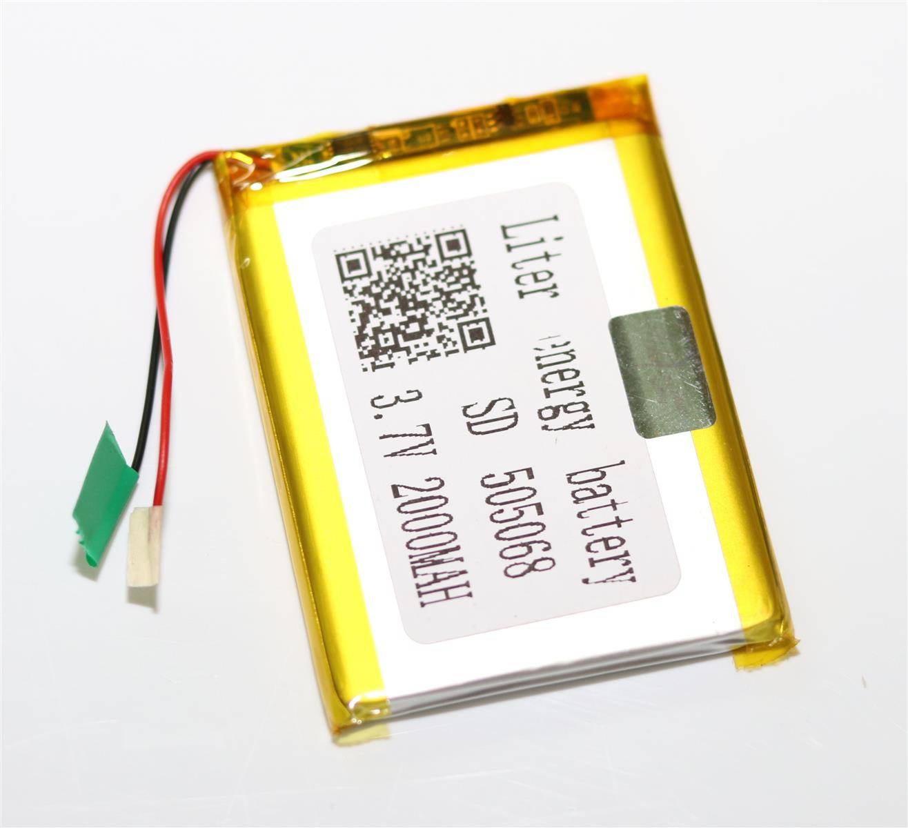 Einzelzelle - 505068 / 055068 - 3,7 Volt 2000mAh Li-Polymer