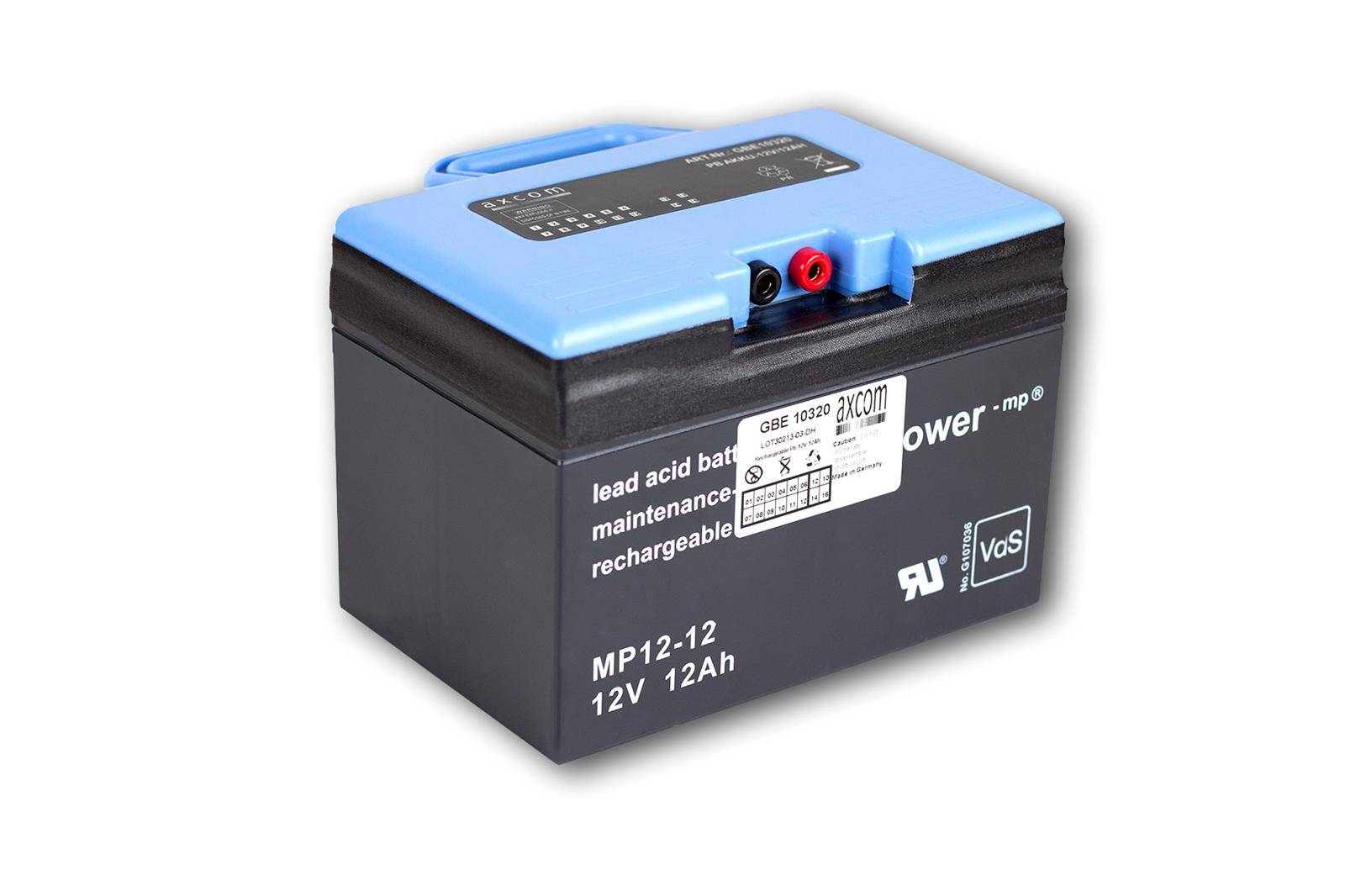 Ersatzakku für ESO Geschwindigkeitsmessgerät - GBE10320 - 12 Volt 12 Ah Pb