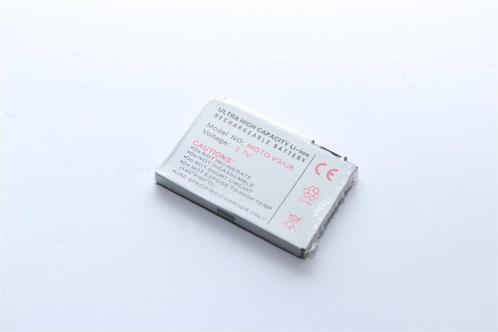 Ersatzakku - Motorola V3 / BA700 - 3,7 Volt 550mAh Li-Ion