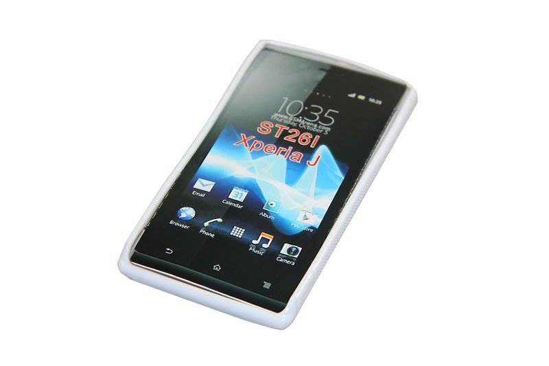 Silicon Case (S-Curve) Sony ST26i Xperia J white