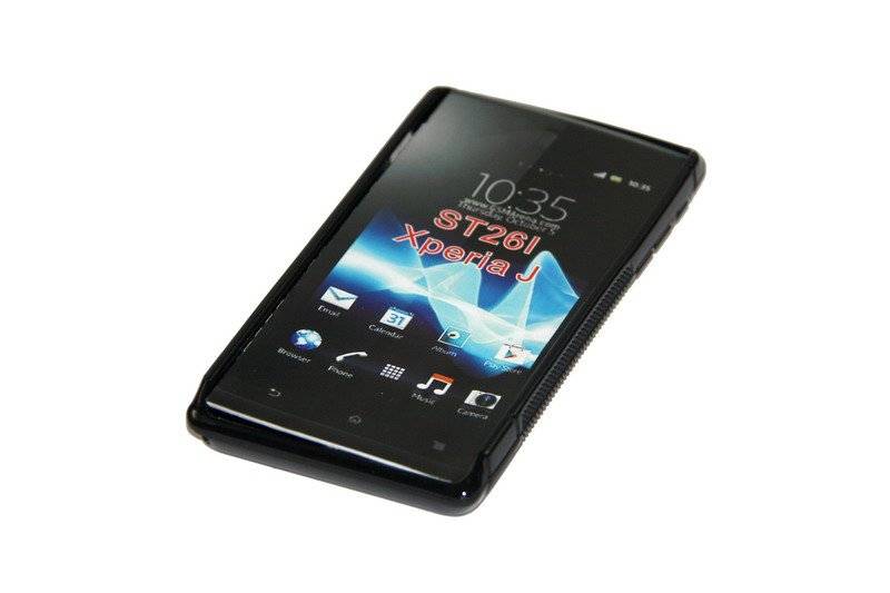 Silicon Case (S-Curve) Sony ST26i Xperia J black
