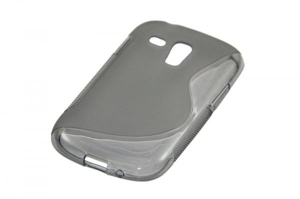 Silicon Case (S-Curve) Samsung I8190 Galaxy S3 mini tansparent / black
