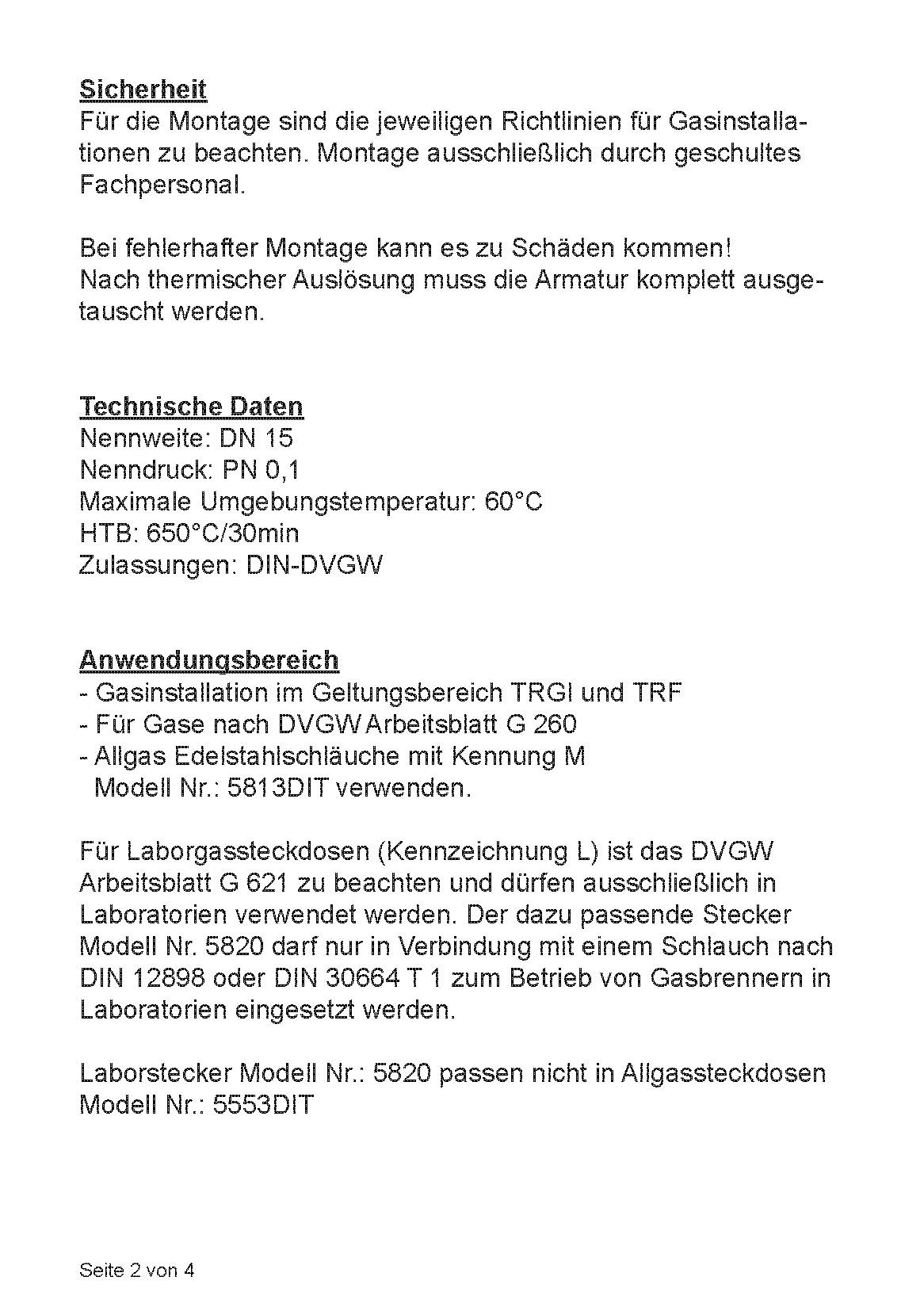 Oventrop Allgassteckdose DN 15, Messing verchromt, mit TAE