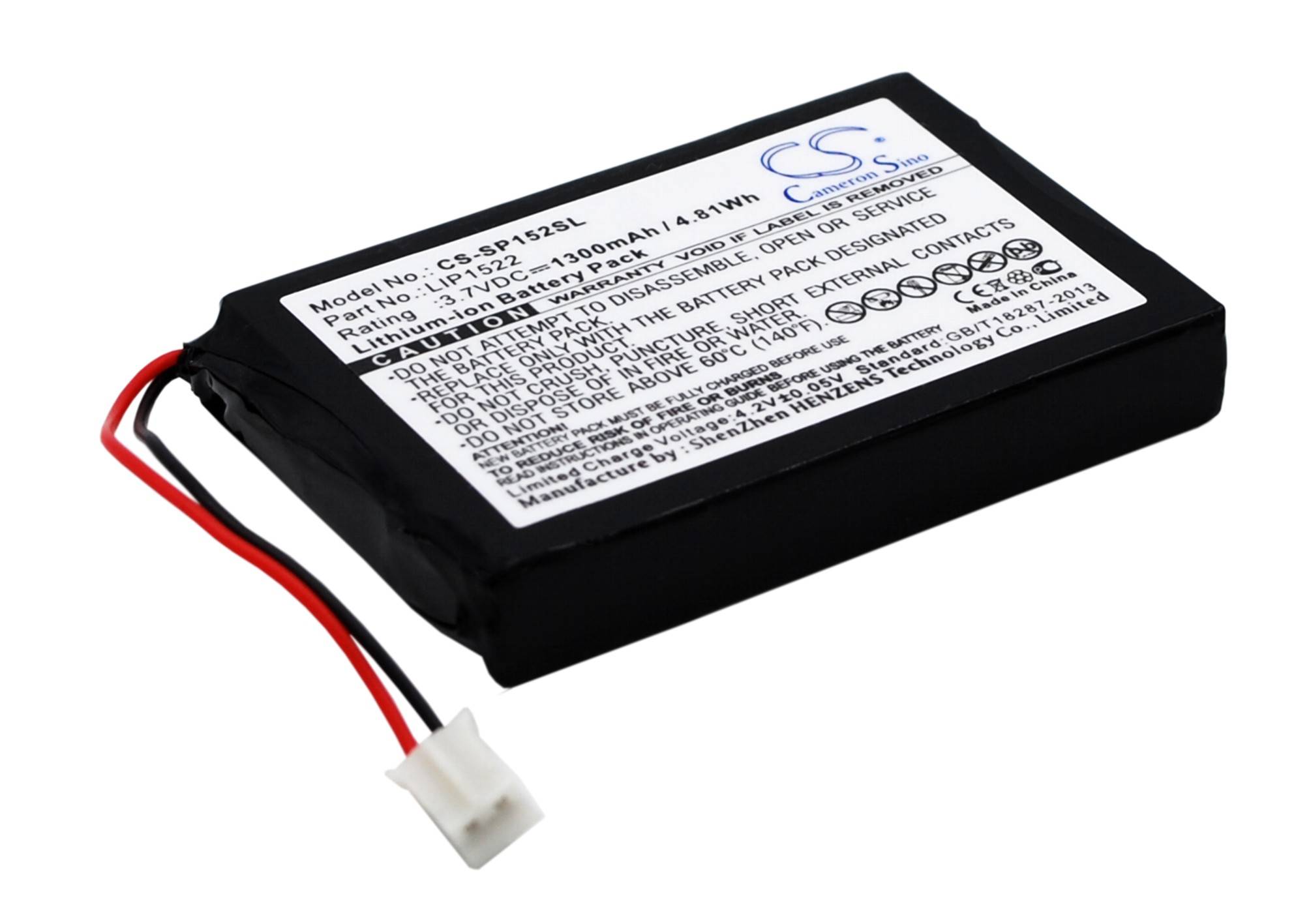 Ersatzakku - CS-SP152SL - Sony PS4 Dualshock 4 Wireless Controller / LIP1522 - 3,7 Volt 1300mAh Li-Ion