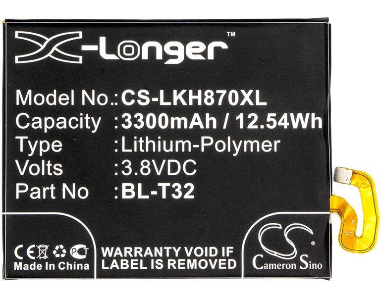Ersatzakku - CS-LKH870XL - LG BL-T32 / EAC63438701 - 3,8 Volt 3300mAh Li-Polymer