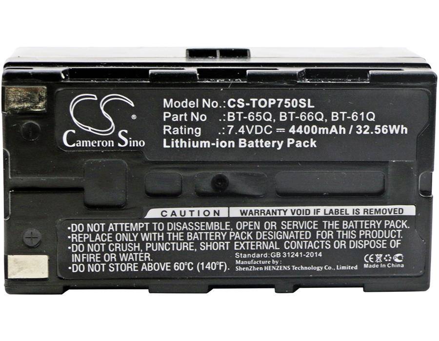 Ersatzakku - CS-TOP750SL - TOPCON BT-61Q / FC100 - 7,4 Volt 4400mAh Li-Ion