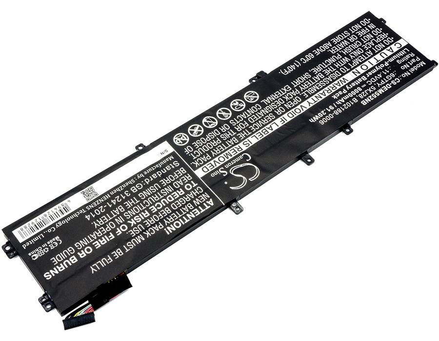 Ersatzakku - CS-DEM552NB - Dell Precision M5520 / 5XJ28 - 11,4 Volt 8000mAh Li-Polymer