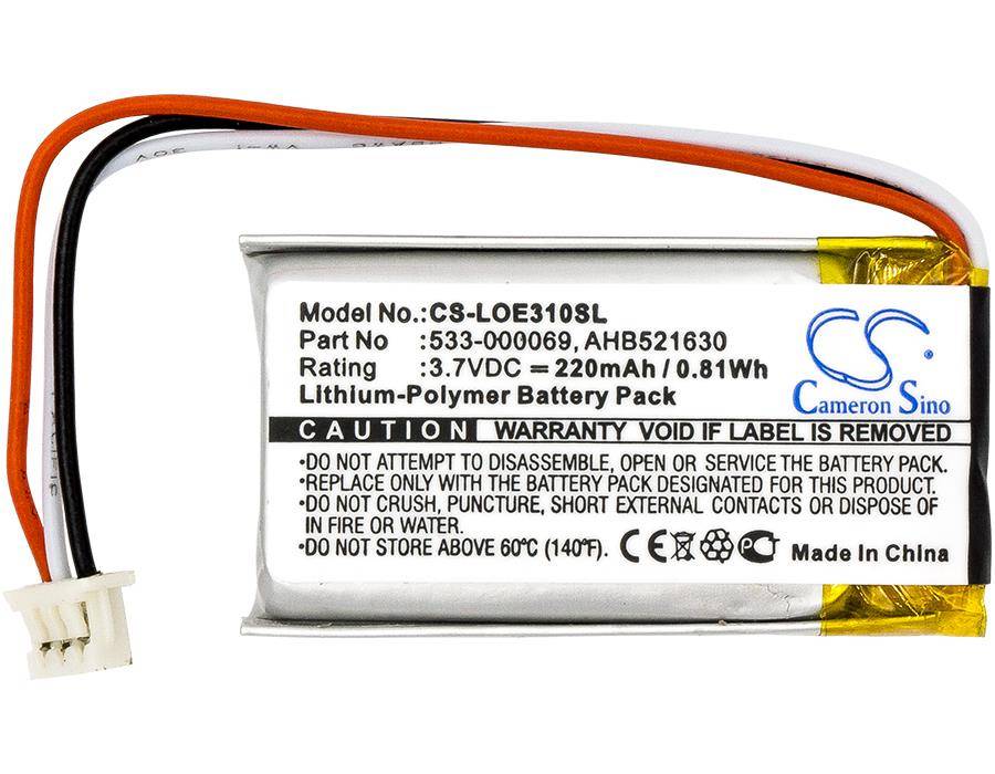 Ersatzakku - CS-LOE310SL - Logitech 533-000069 / UE310 - 3,7 Volt 220mAh Li-Polymer