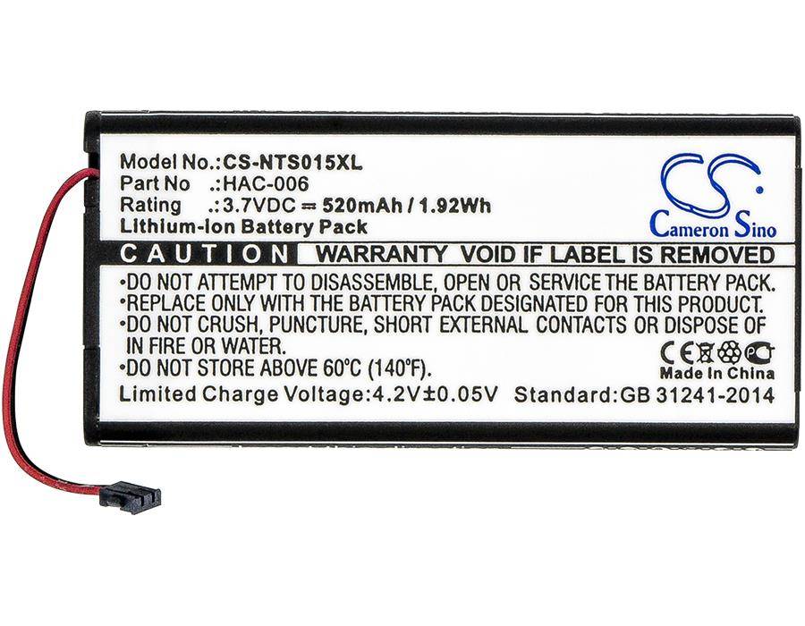 Ersatzakku - CS-NTS015XL - Nintendo Switch Controller HAC-006 / HAC-BPJPA-C0 - 3,7 Volt 520mAh Li-Ion