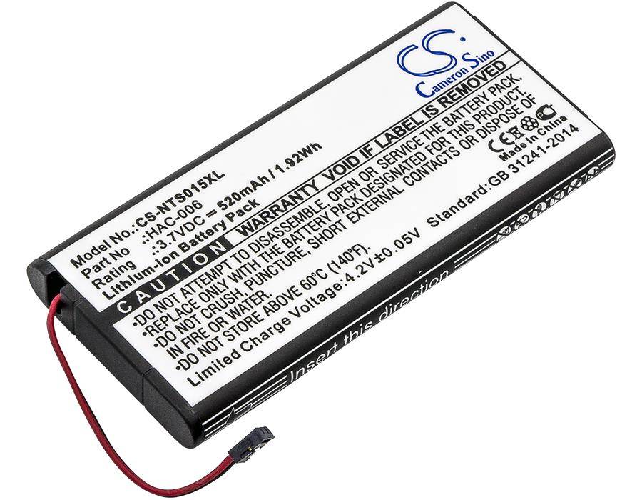 Ersatzakku - CS-NTS015XL - Nintendo Switch Controller HAC-006 / HAC-BPJPA-C0 - 3,7 Volt 520mAh Li-Ion