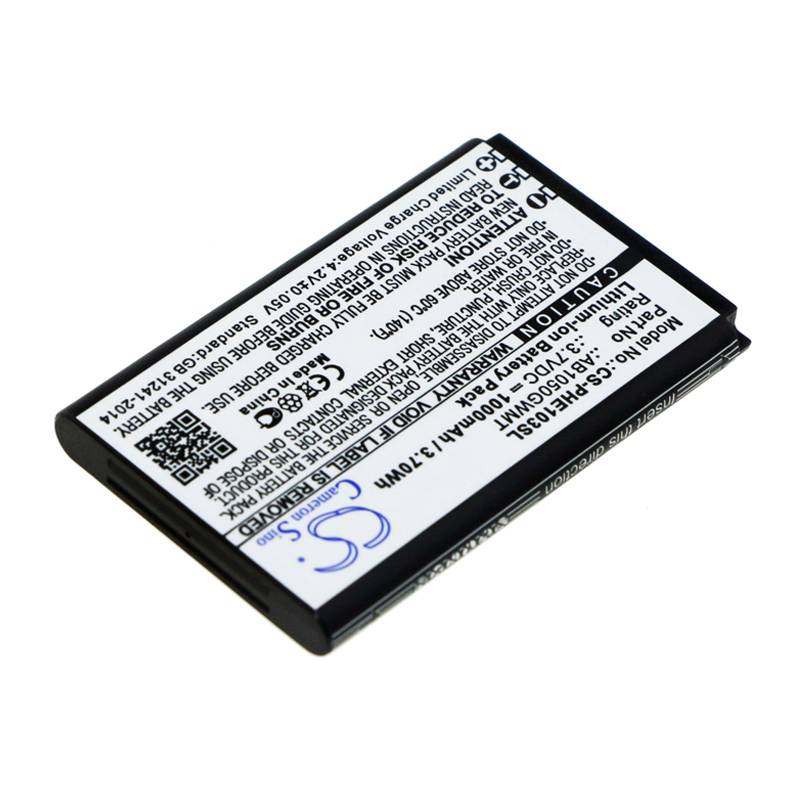 Ersatzakku - CS-PHE103SL - Philips AB1050GWMT / E103 - 3,7 Volt 1000mAh Li-Ion
