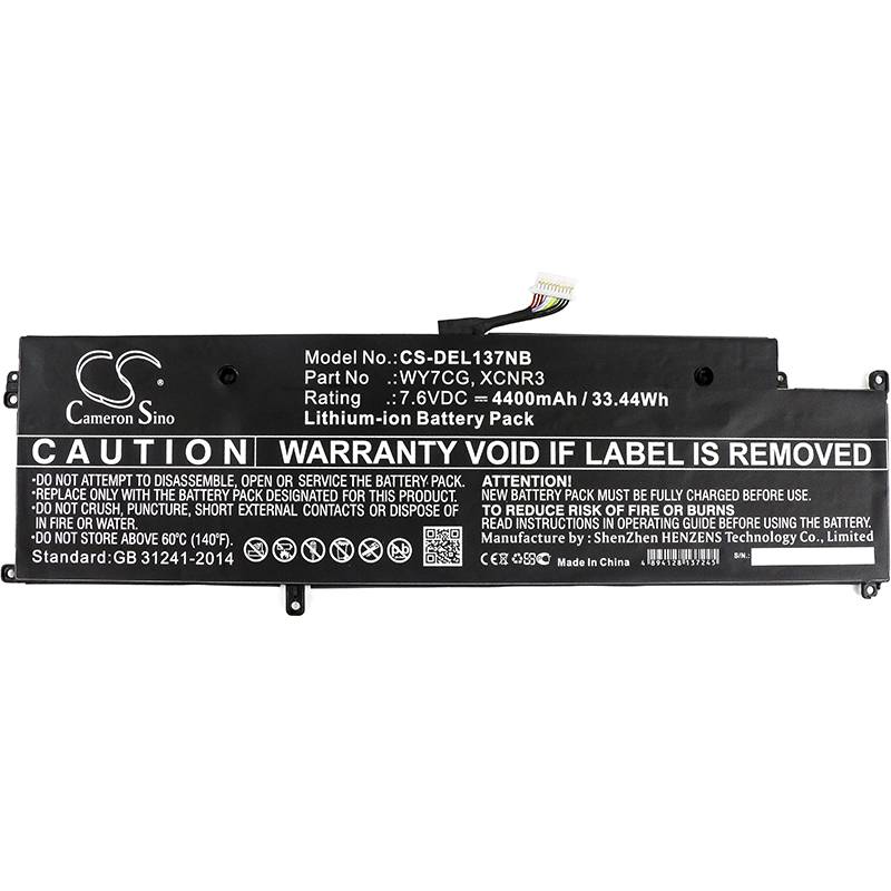 Ersatzakku - CS-DEL137NB - Dell Latitude 13 7370 / WY7CG - 7,6 Volt 4400mAh Li-Ion