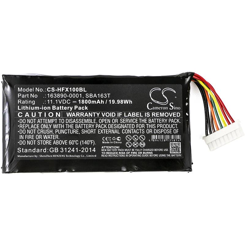 Ersatzakku - CS-HFX100BL - Honeywell Marathon FX1 / 163890-0001 - 11,1 Volt 1800mAh Li-Ion