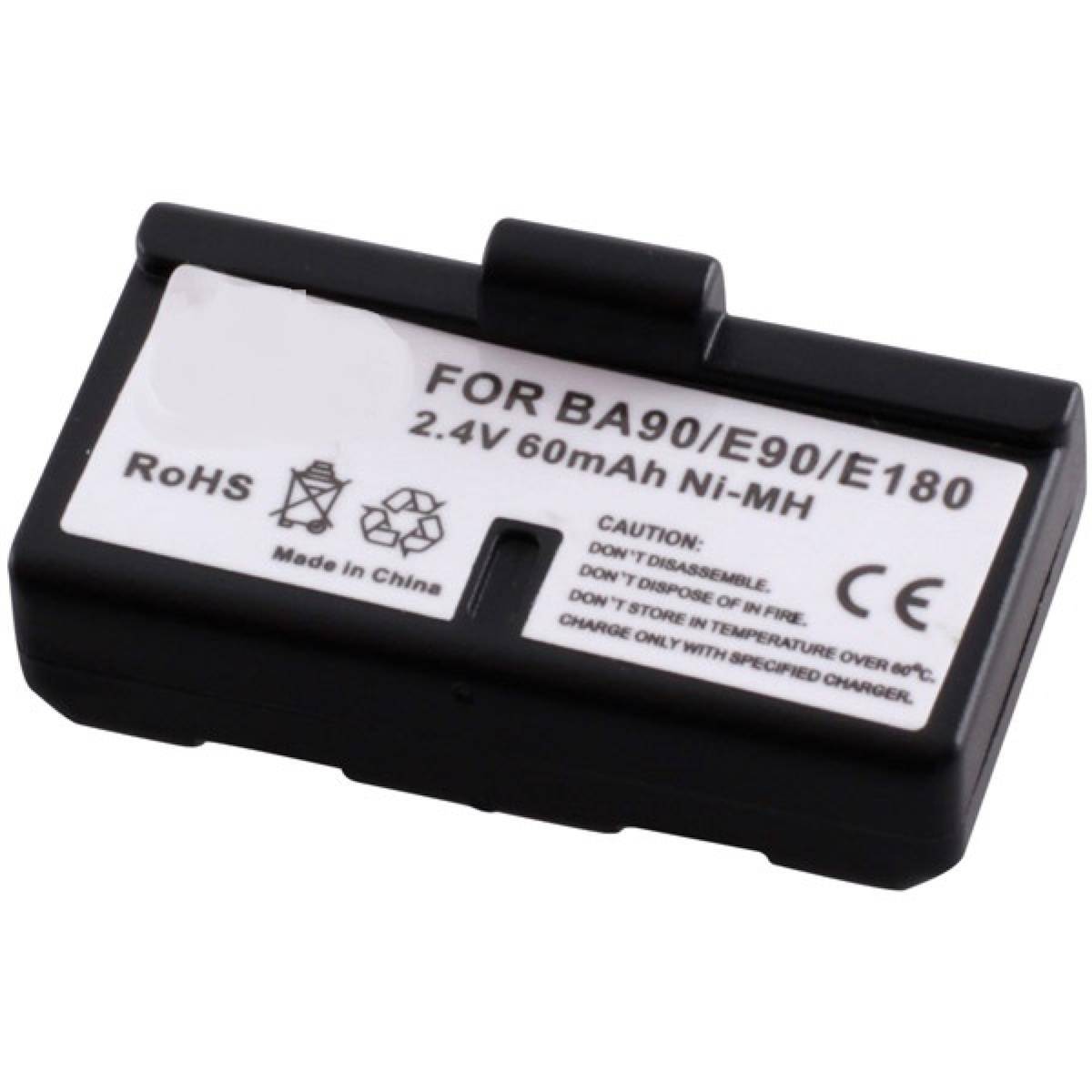 Ersatzakku - CS-SBA90SL - Sennheiser BA90 / E90 / S180 - 2,4 Volt 60mAh Ni-MH