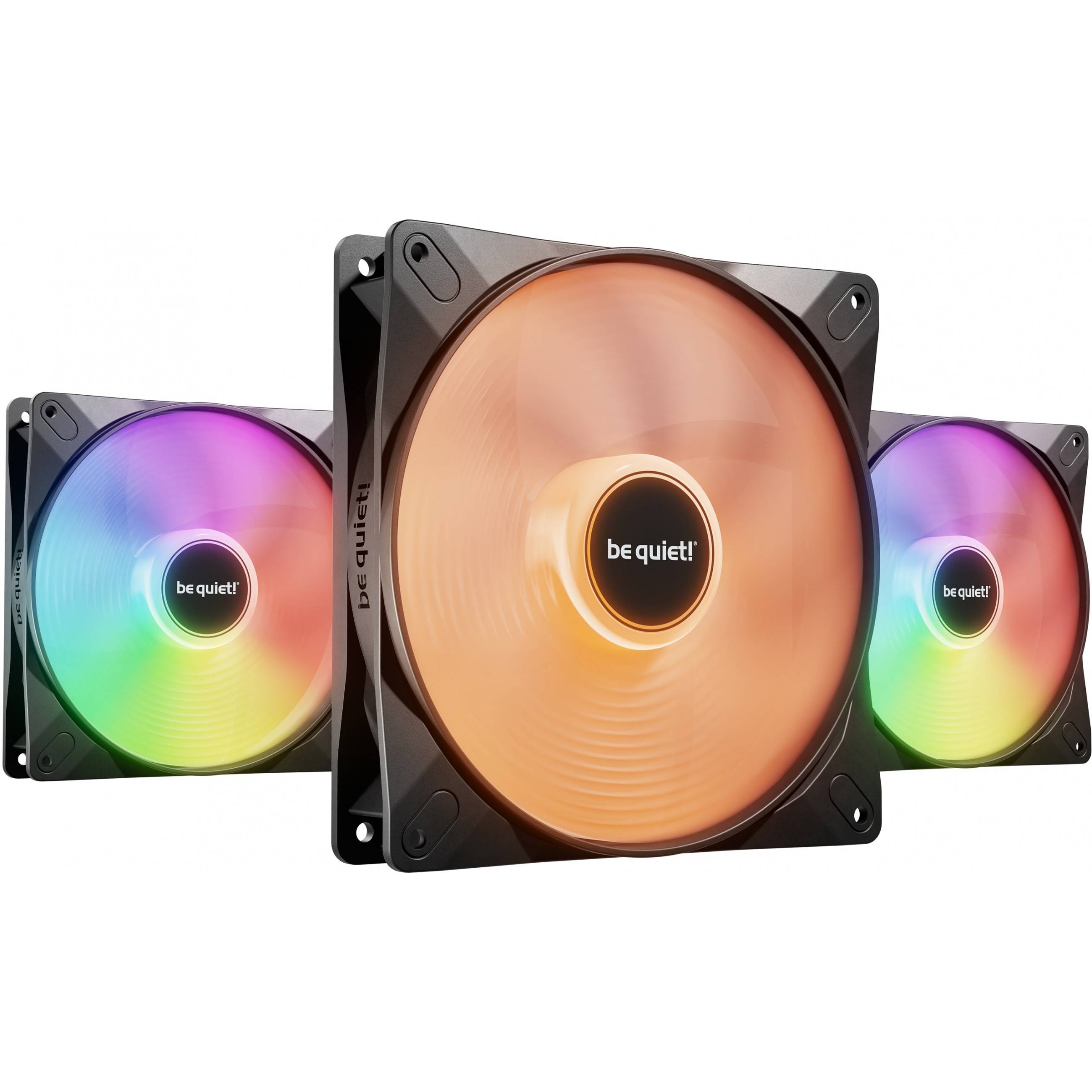 be quiet! LIGHT WINGS LX 140mm PWM High Speed 3-Pack Black Kühlung / Lüftung Gehäuse-Lüfter