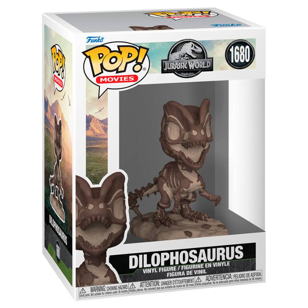 Jurassic Park Fossil POP! Movies Vinyl Figur Dilophosaurus 9 cm