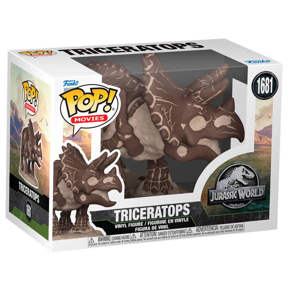 Jurassic Park Fossil POP! Movies Vinyl Figur Triceratops 9 cm