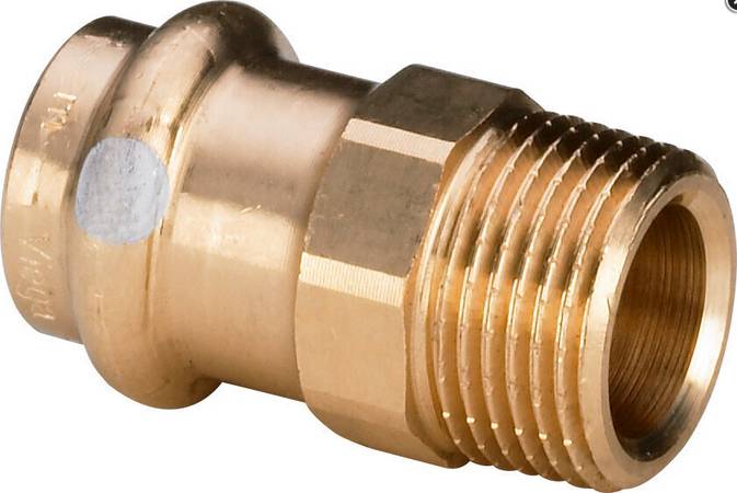 Viega Übergangsstück Profipress S Rotguss, mit Außengewinde 22mmx3/4