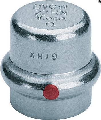 Viega Verschlusskappe Prestabo Stahl verzinkt IG mit SC-Contur 18mm