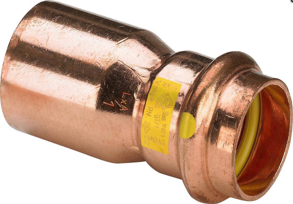 Viega Reduzierstück Profipress G Kupfer mit SC-Contur 15x12mm