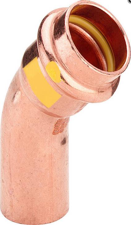 Viega Bogen Profipress G Kupfer 45Grad I/A mit SC-Contur 42mm