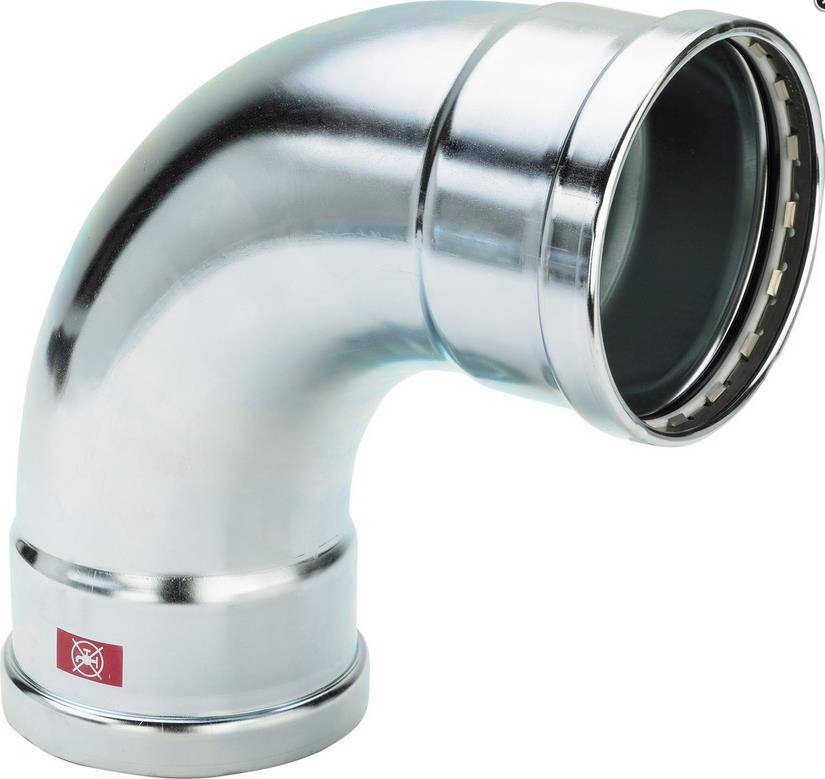 Viega Bogen Prestabo XL Stahl verz. 90Gr I/I m SC-Contur 64,0mm