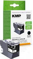 Bild einer KMP-Tintenpatrone Premium-Qualität Verpackung, gekennzeichnet schwarz, mit einem Foto der Patrone und einem QR-Code.