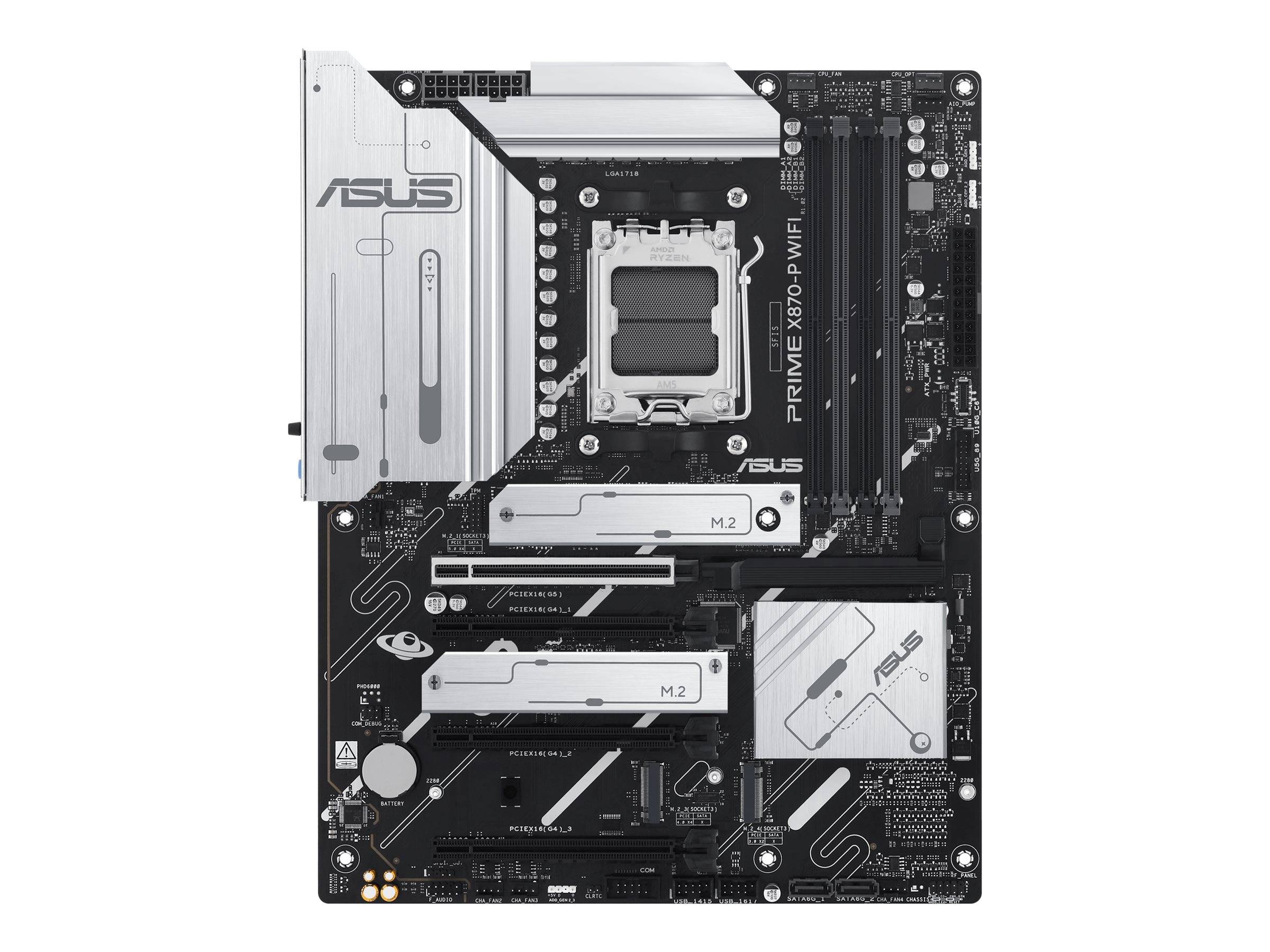 ASUS PRIME X870-P WIFI - Motherboard - ATX - Socket AM5 - AMD X870 Chipsatz - USB4, USB 3.2 Gen 2, USB-C 3.2 Gen2, USB 3.2 Gen 1 - Wi-Fi