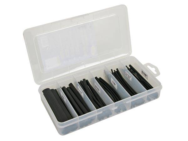 Schrumpfschlauch wasserdicht 2:1, Set 170-tlg., sichere elektrische Isolierung, korrosionsbeständig, flammhemmend, Schrumpfungstemperatur 90°C, vers