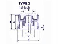 Seder Groupe - KN456G2 - Geräteknopf (Grau 45mm/6mm)