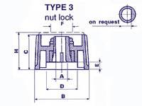 Seder Groupe - KN366N3 - Geräteknopf (Schwarz 36mm/6mm)