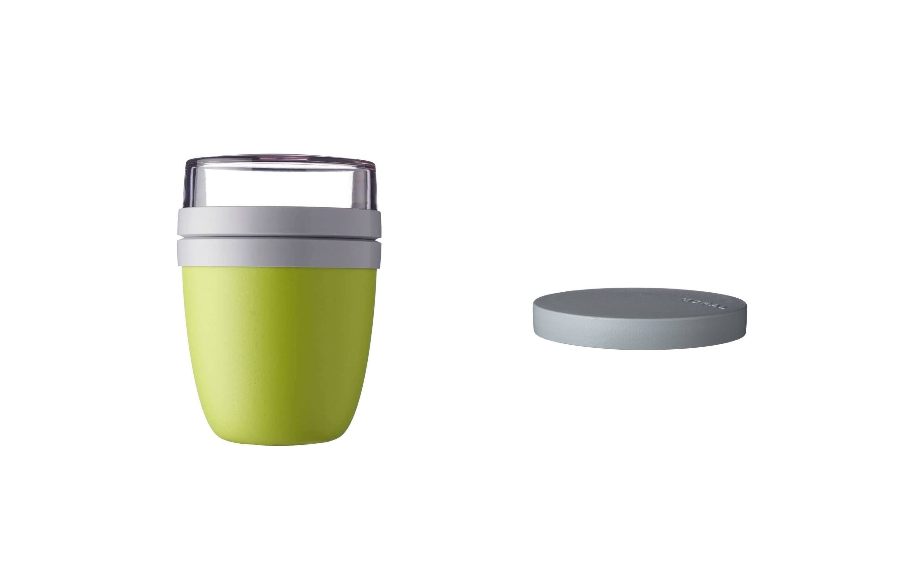 Mepal | Lunchpot Switch Ellipse | mach aus deinem Lunchpot einen Snackpot | praktischer Müslibecher | geeignet für Tiefkühler, Mikrowelle & Spülma