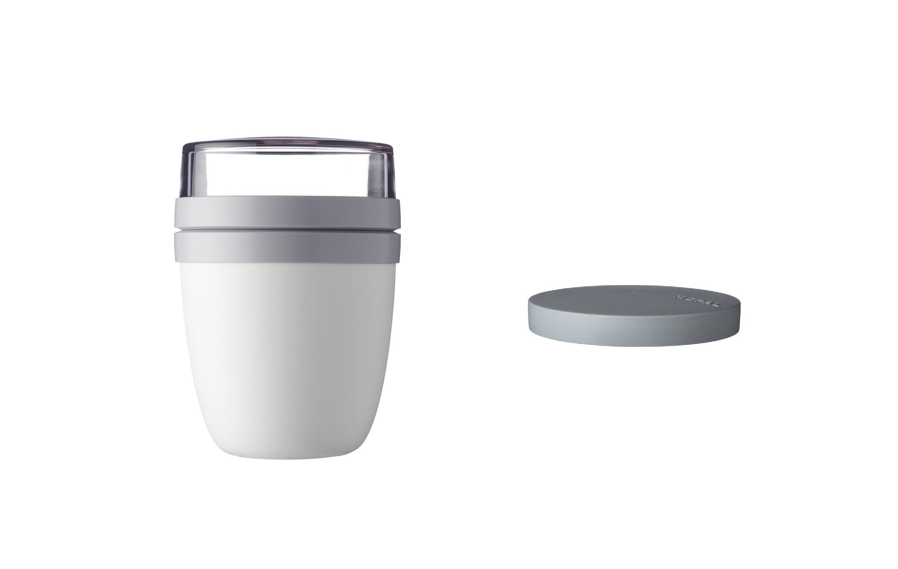 Mepal | Lunchpot Switch Ellipse | mach aus deinem Lunchpot einen Snackpot | praktischer Müslibecher | geeignet für Tiefkühler, Mikrowelle & Spülma