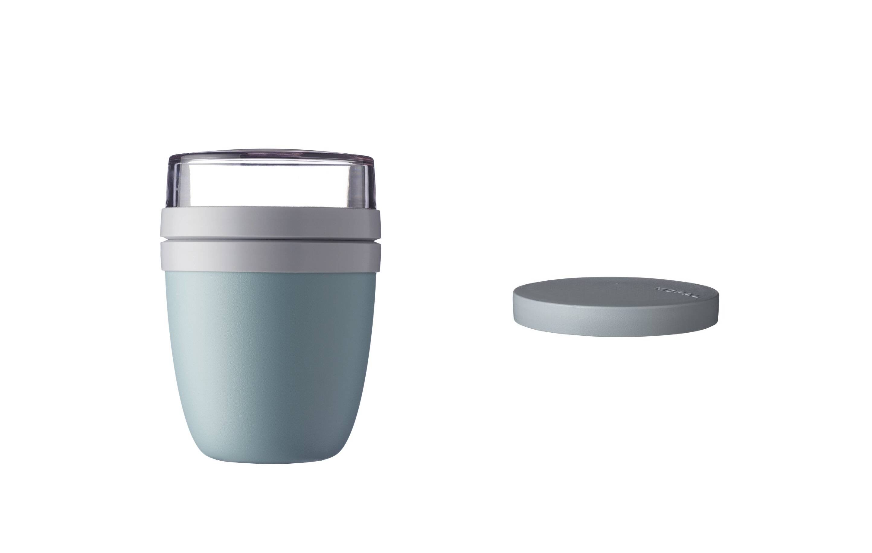 Mepal | Lunchpot Switch Ellipse | wandelbarer Snackpot | praktischer Müsli- & Snackbecher | tiefkühl-, mikrowellen- & spülmaschinengeeignet | Nordi