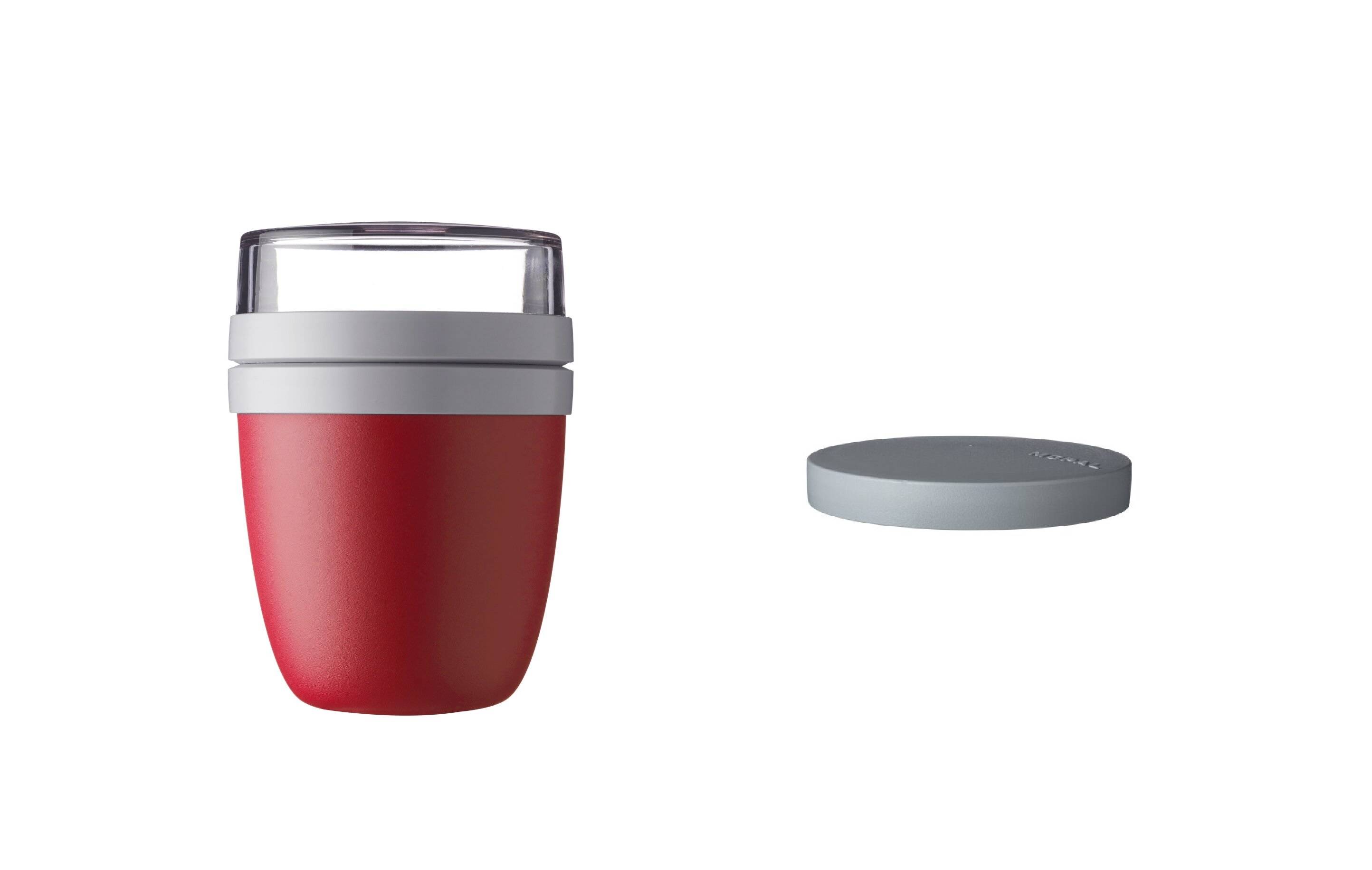 Mepal | Lunchpot Switch Ellipse | mach aus deinem Lunchpot einen Snackpot | praktischer Müslibecher | geeignet für Tiefkühler, Mikrowelle & Spülma