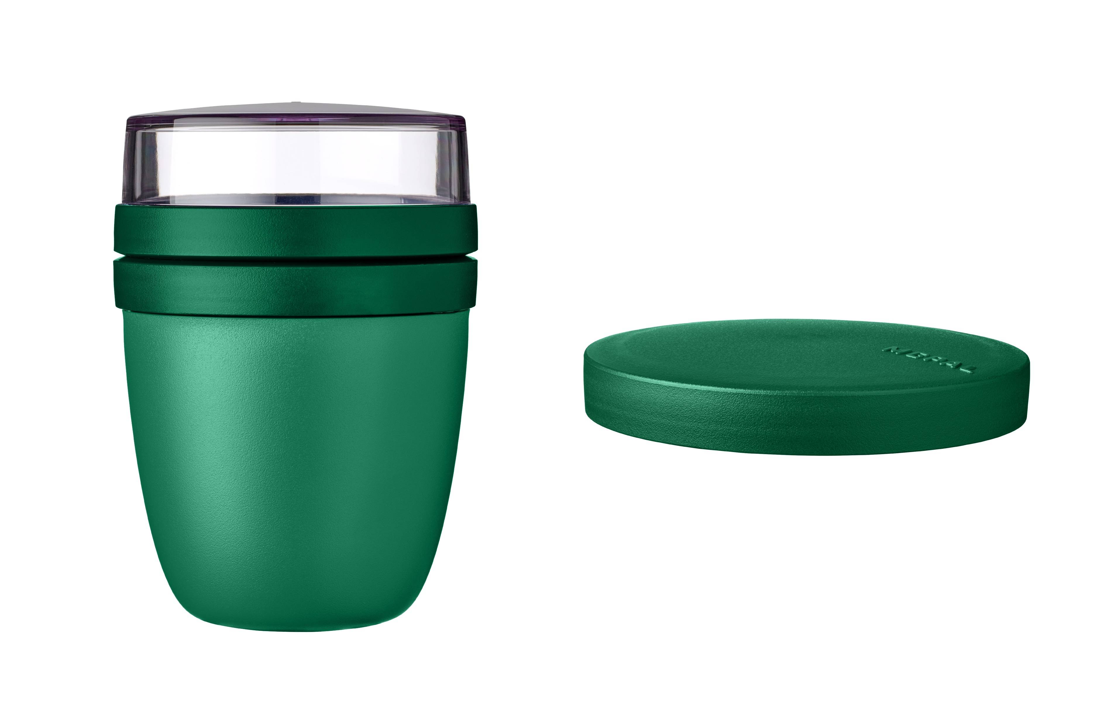 Mepal | Lunchpot Switch Ellipse | mach aus deinem Lunchpot einen Snackpot | praktischer Müslibecher | geeignet für Tiefkühler, Mikrowelle & Spülma