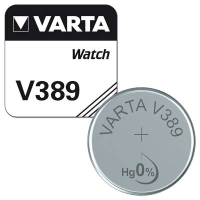 Set - Varta - V389 / SR54 - 1,55 Volt 81mAh Silberoxid-Zink - Knopfzelle, Uhrenbatterie - 10 Stück