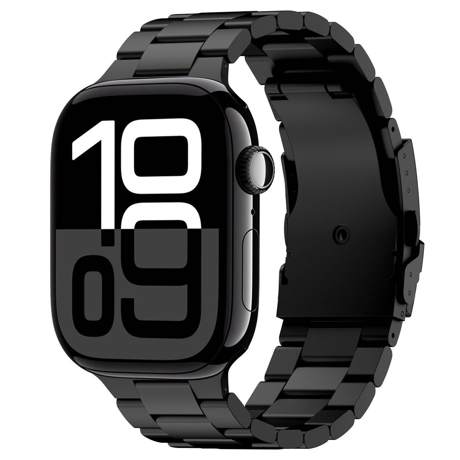 Für Apple Watch Series 10 42mm / 9 8 7 41 / 6 SE 5 4 40mm Band Schwarz