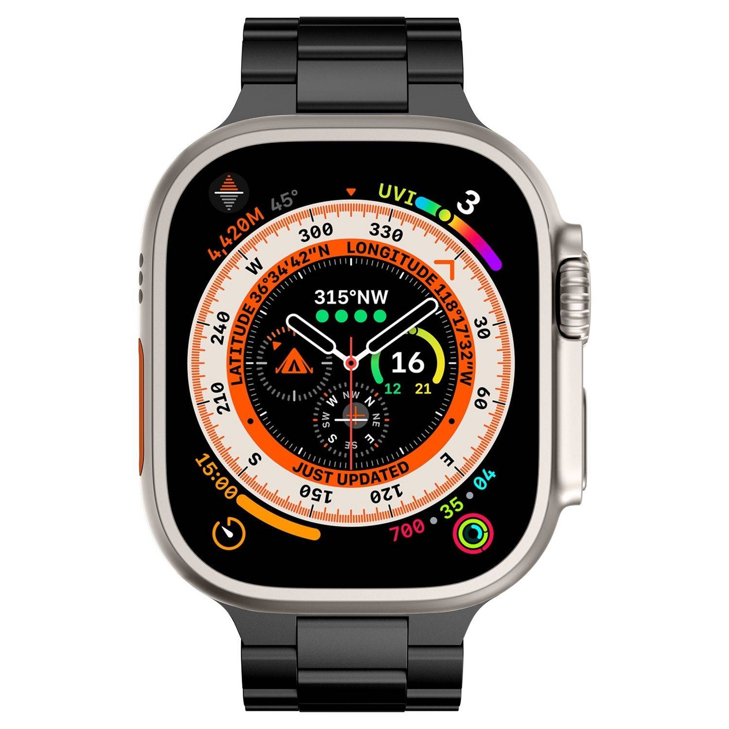 Für Apple Watch Series 10 42mm / 9 8 7 41 / 6 SE 5 4 40mm Band Schwarz