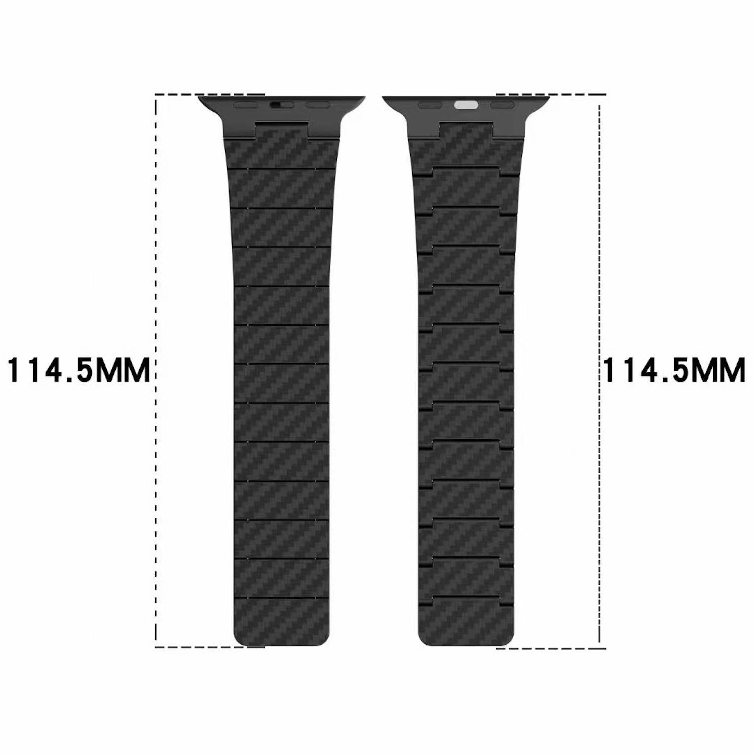 Für Apple Watch Ultra 2 / 1 49mm Carbonfaser Magnetisches Armband Blau