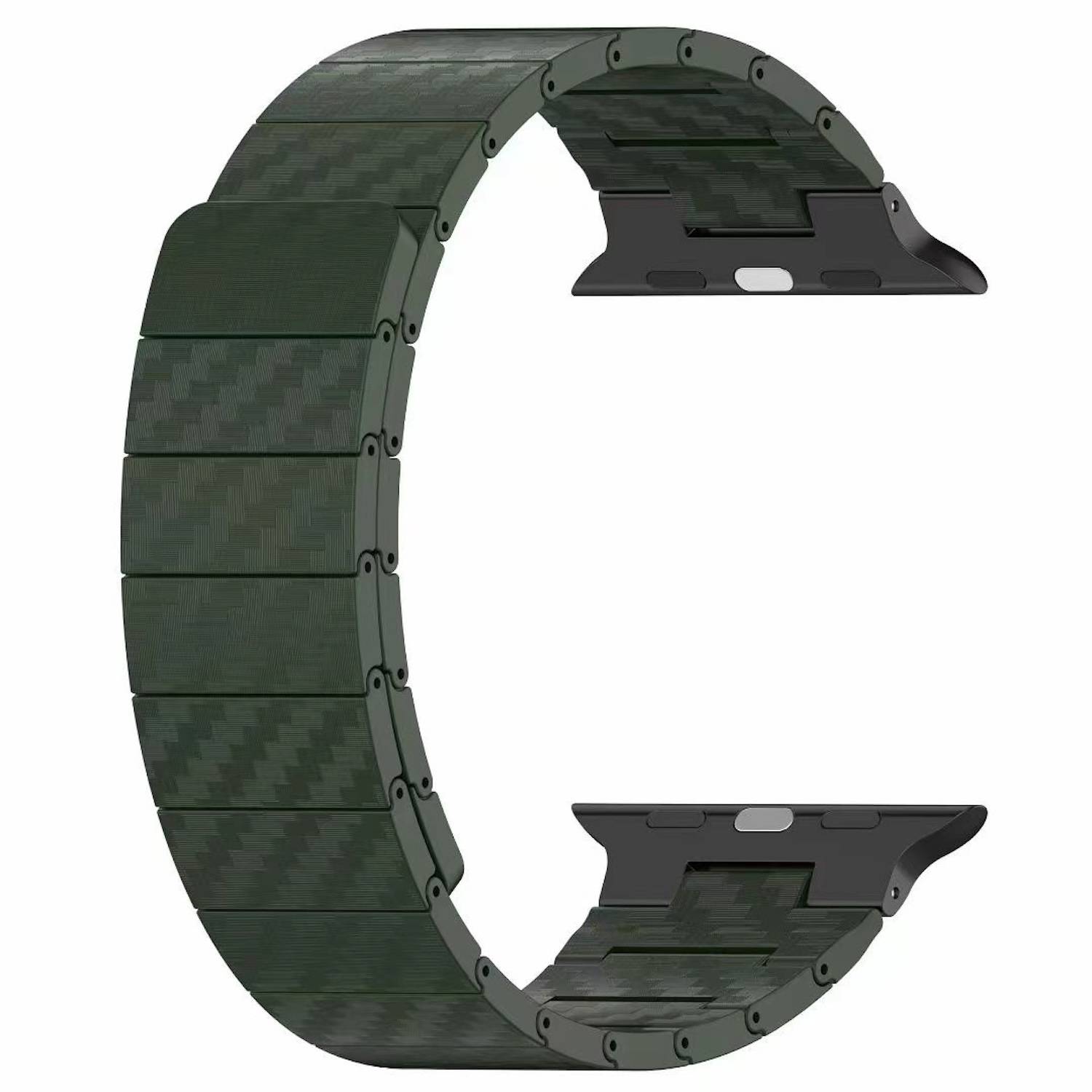 Für Apple Watch Ultra 2 / 1 49mm Carbonfaser Magnetisches Armband Blau