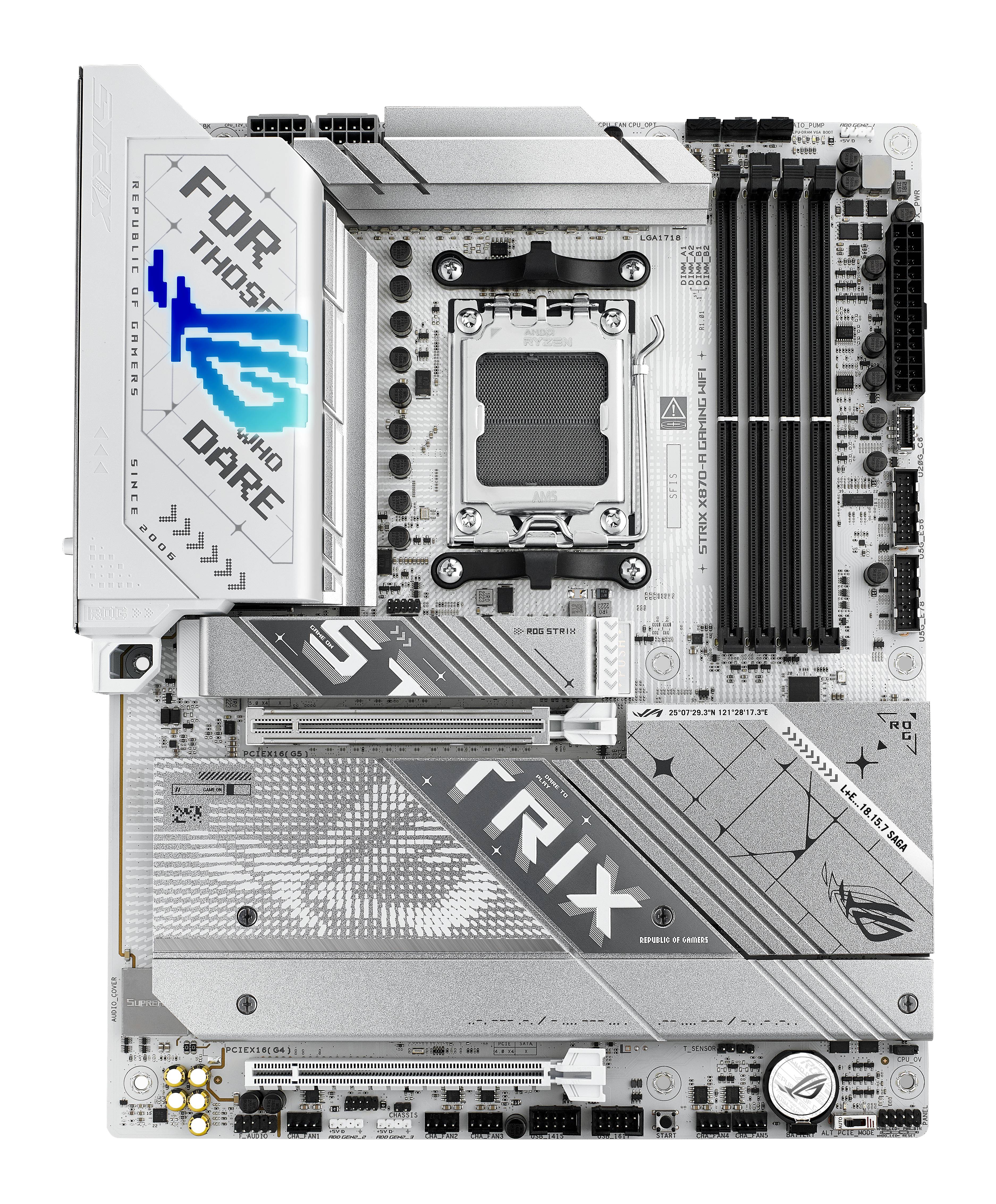 ASUS ROG STRIX X870-A GAMING WIFI - Motherboard - ATX - Socket AM5 - AMD X870 Chipsatz - USB4, USB 3.2 Gen 2, USB-C 3.2 Gen2, USB 3.2 Gen 1, USB-C