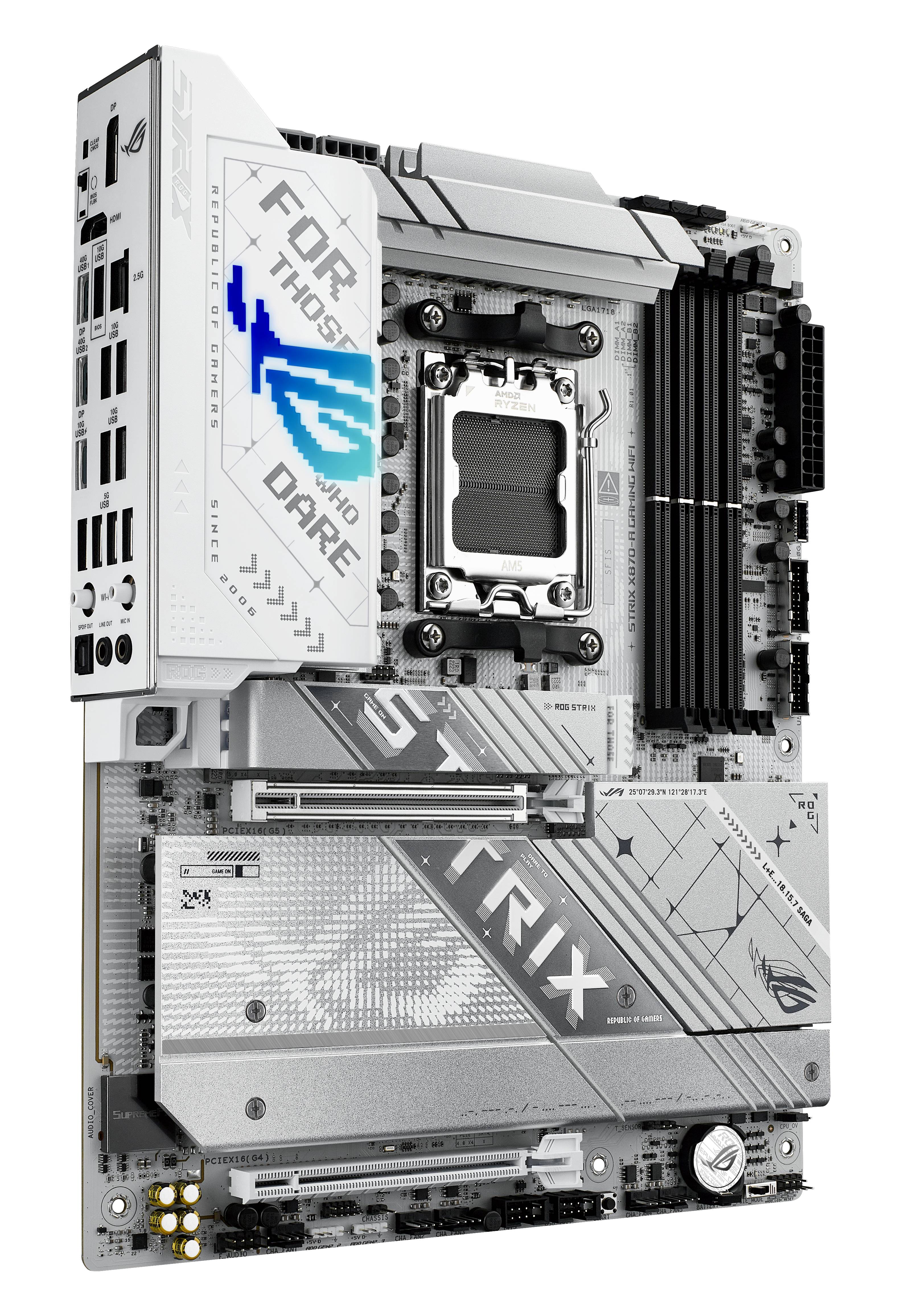 ASUS ROG STRIX X870-A GAMING WIFI - Motherboard - ATX - Socket AM5 - AMD X870 Chipsatz - USB4, USB 3.2 Gen 2, USB-C 3.2 Gen2, USB 3.2 Gen 1, USB-C
