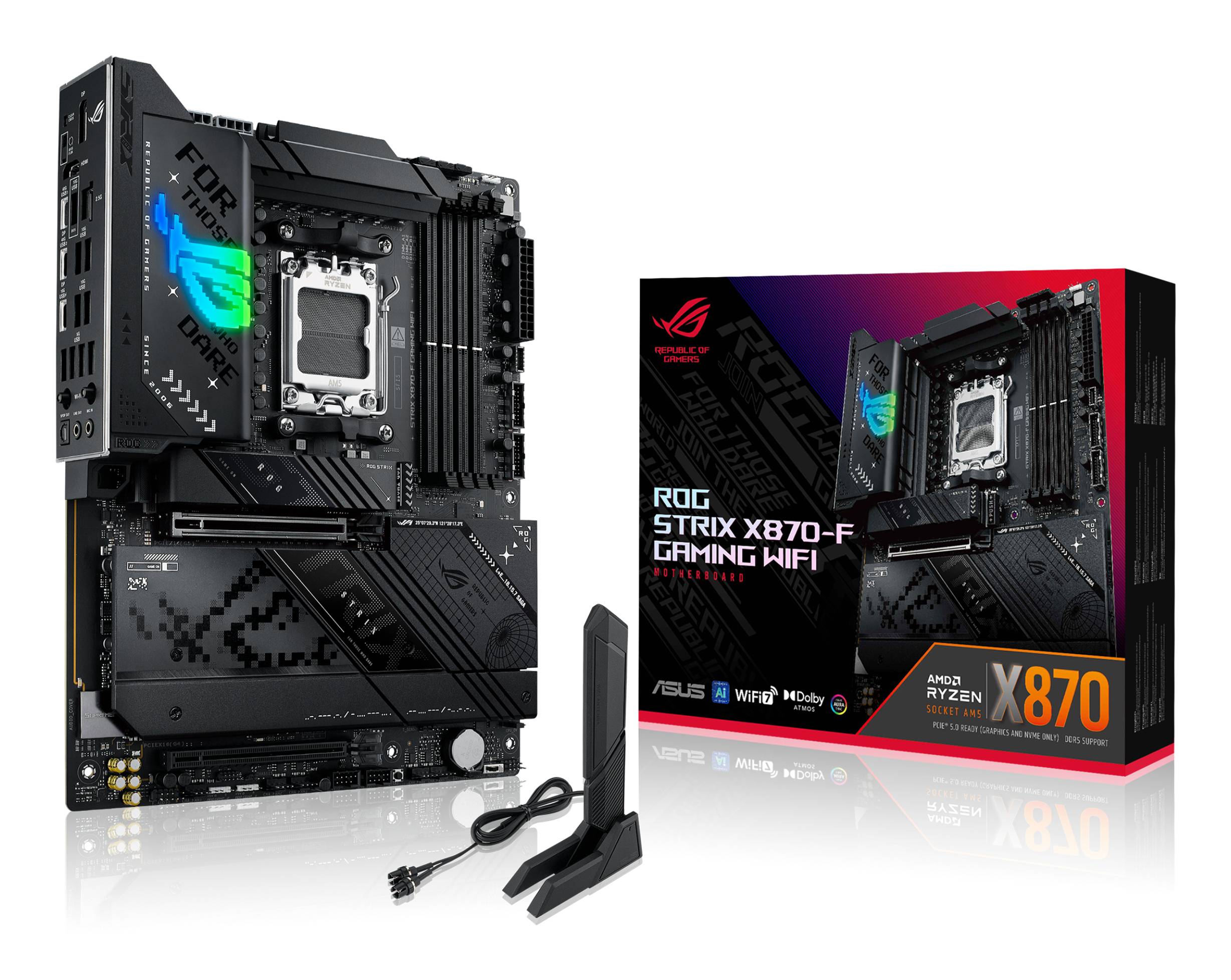 ASUS ROG STRIX X870-F GAMING WIFI (AMD,AM5,DDR5,ATX)