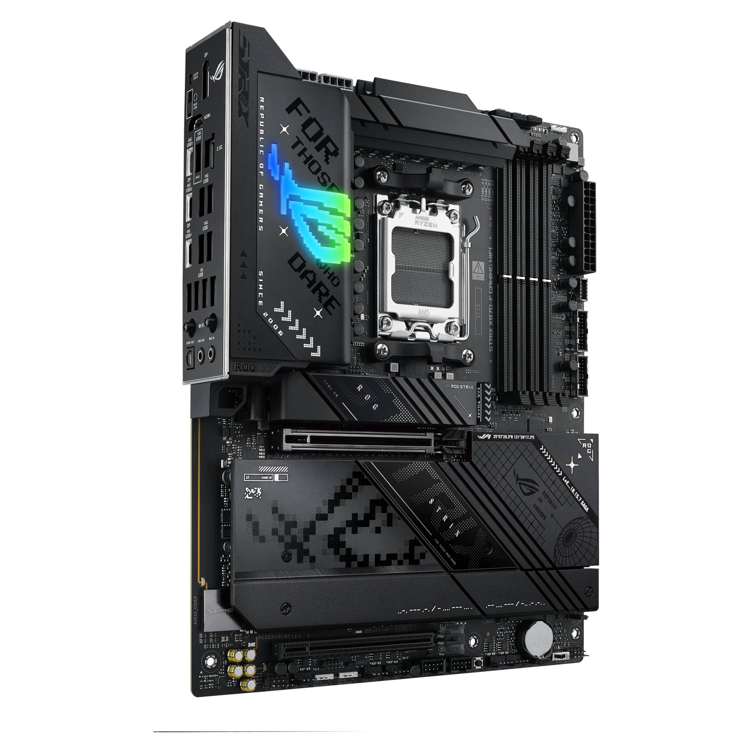 ASUS ROG STRIX X870-F GAMING WIFI - Motherboard - ATX - Socket AM5 - AMD X870 Chipsatz - USB4, USB 3.2 Gen 2, USB-C 3.2 Gen2, USB 3.2 Gen 1, USB-C