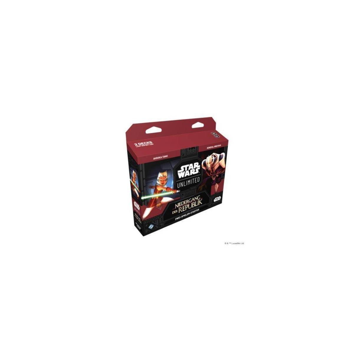 FFGD3710 - Star Wars: Unlimited - Niedergang der Republik (Zwei-Spieler-Starter)