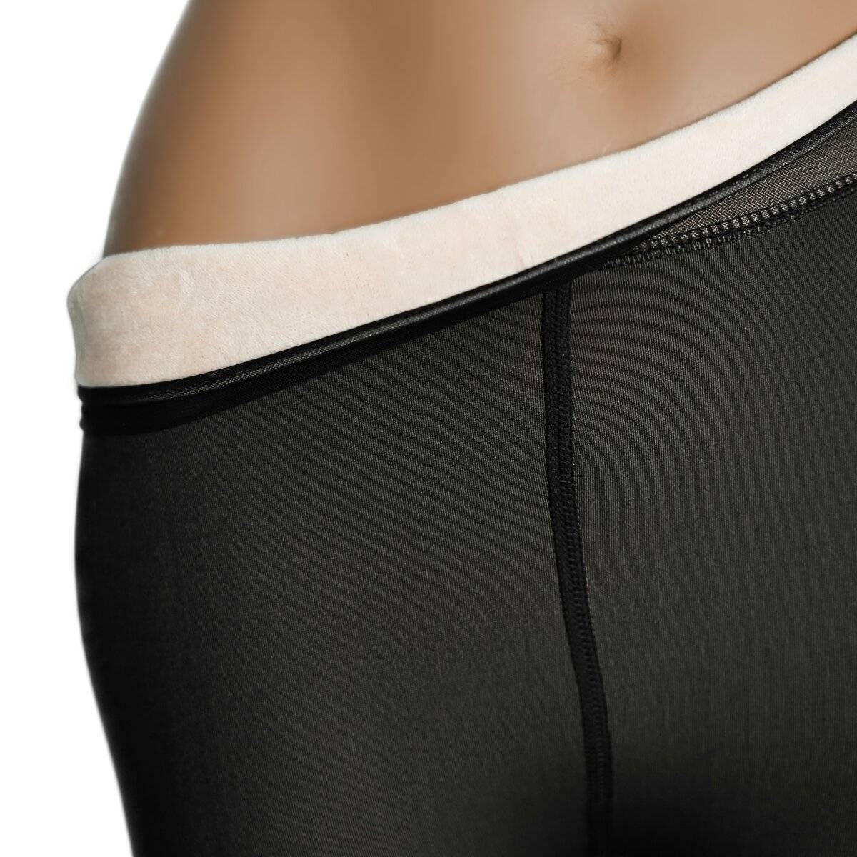 Thermoleggings mit Innenfutter für Damen - wärmende Leggings für Winter S/M